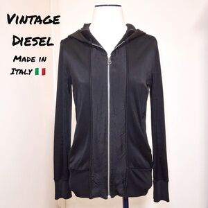 Diesel Liquid Space Black Full Zip Hoodie Jacket